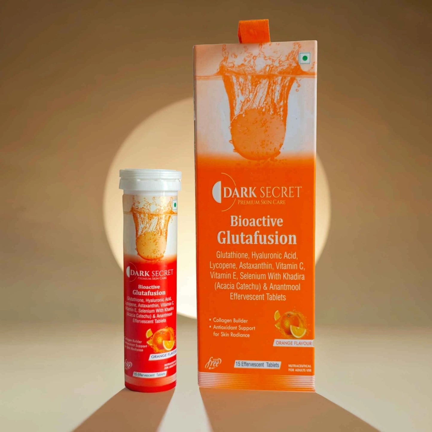 Dark Secret Effervescent Tablets– Bioactive Glutafusion (Orange)