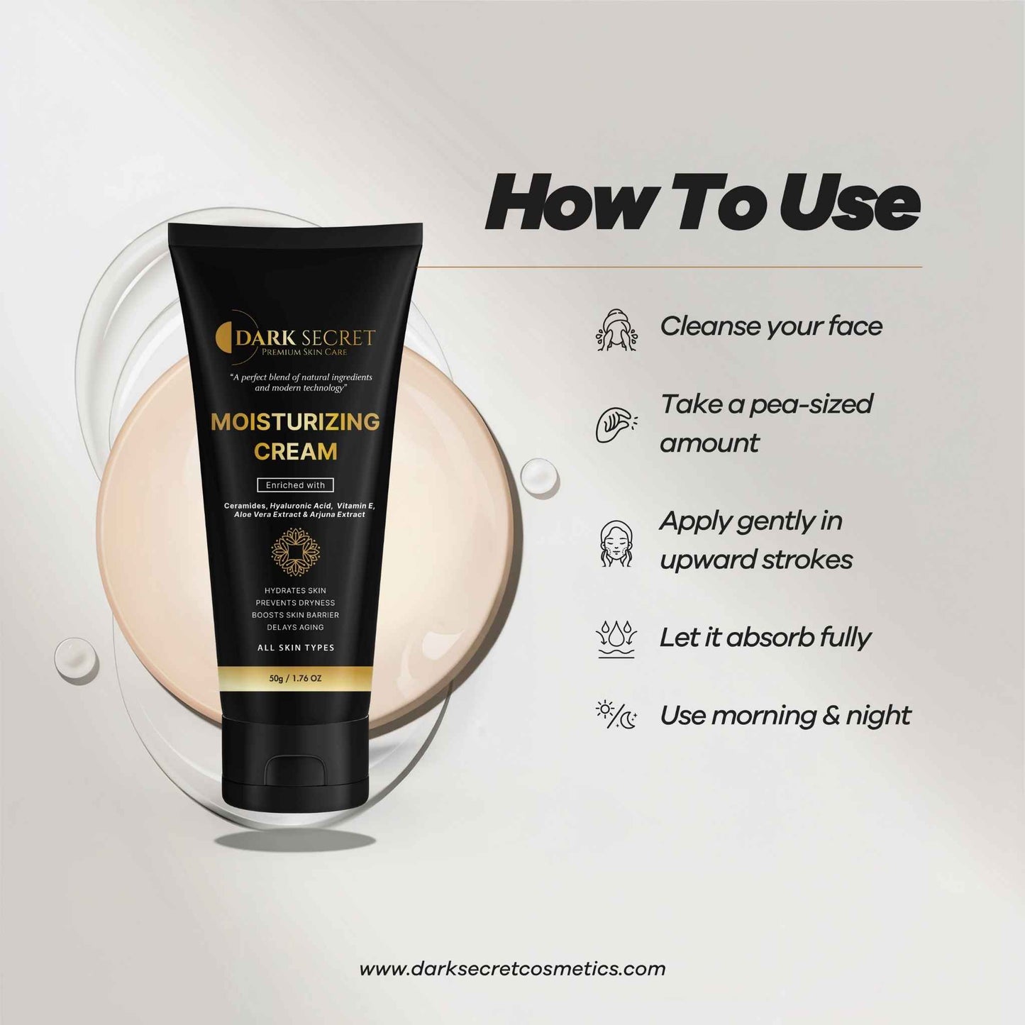 Dark Secret Moisturizing Cream