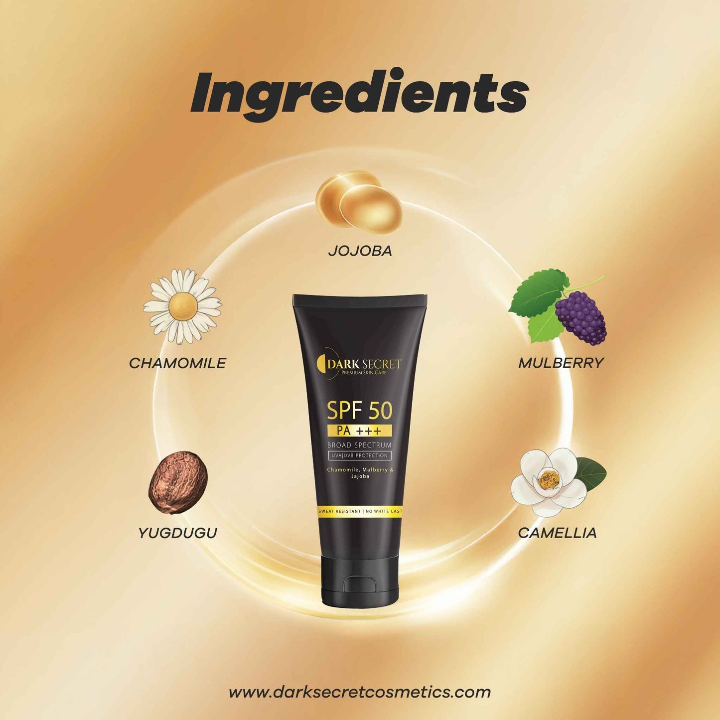 Dark Secret Sunscreen SPF 50