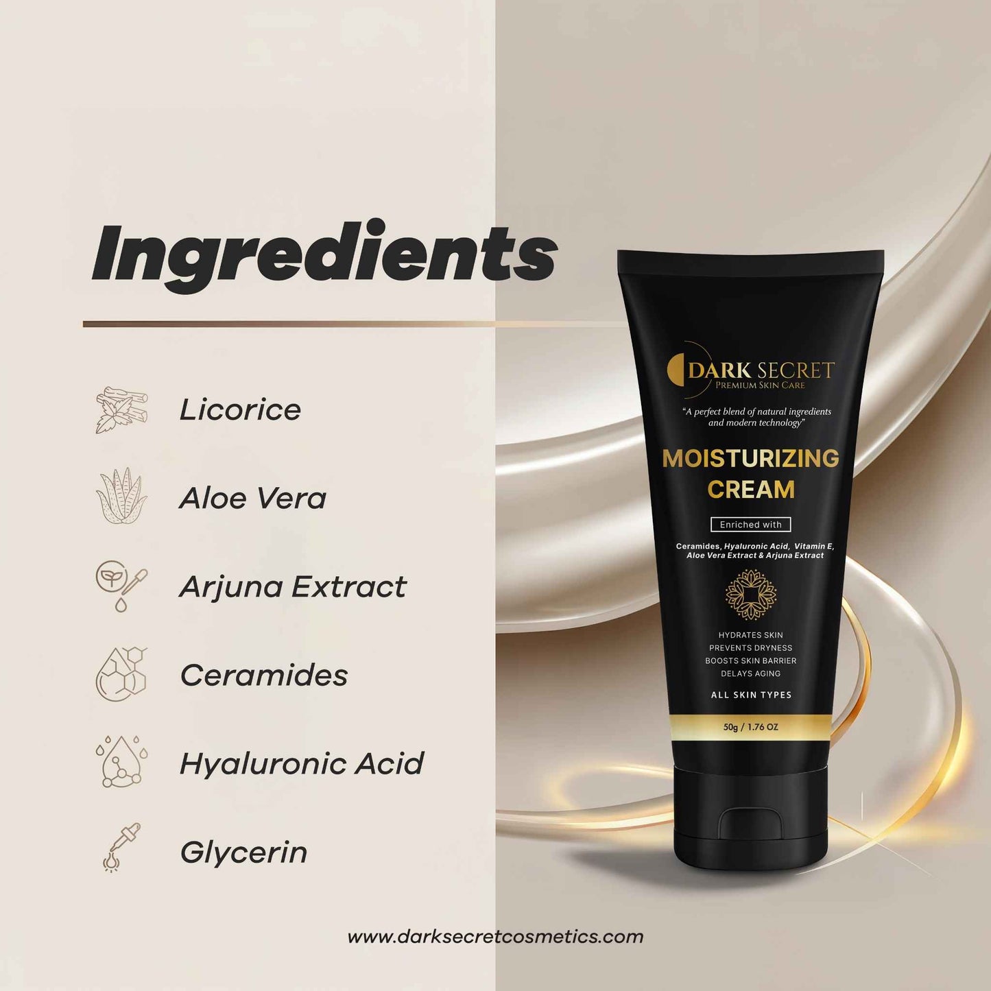 Dark Secret Moisturizing Cream