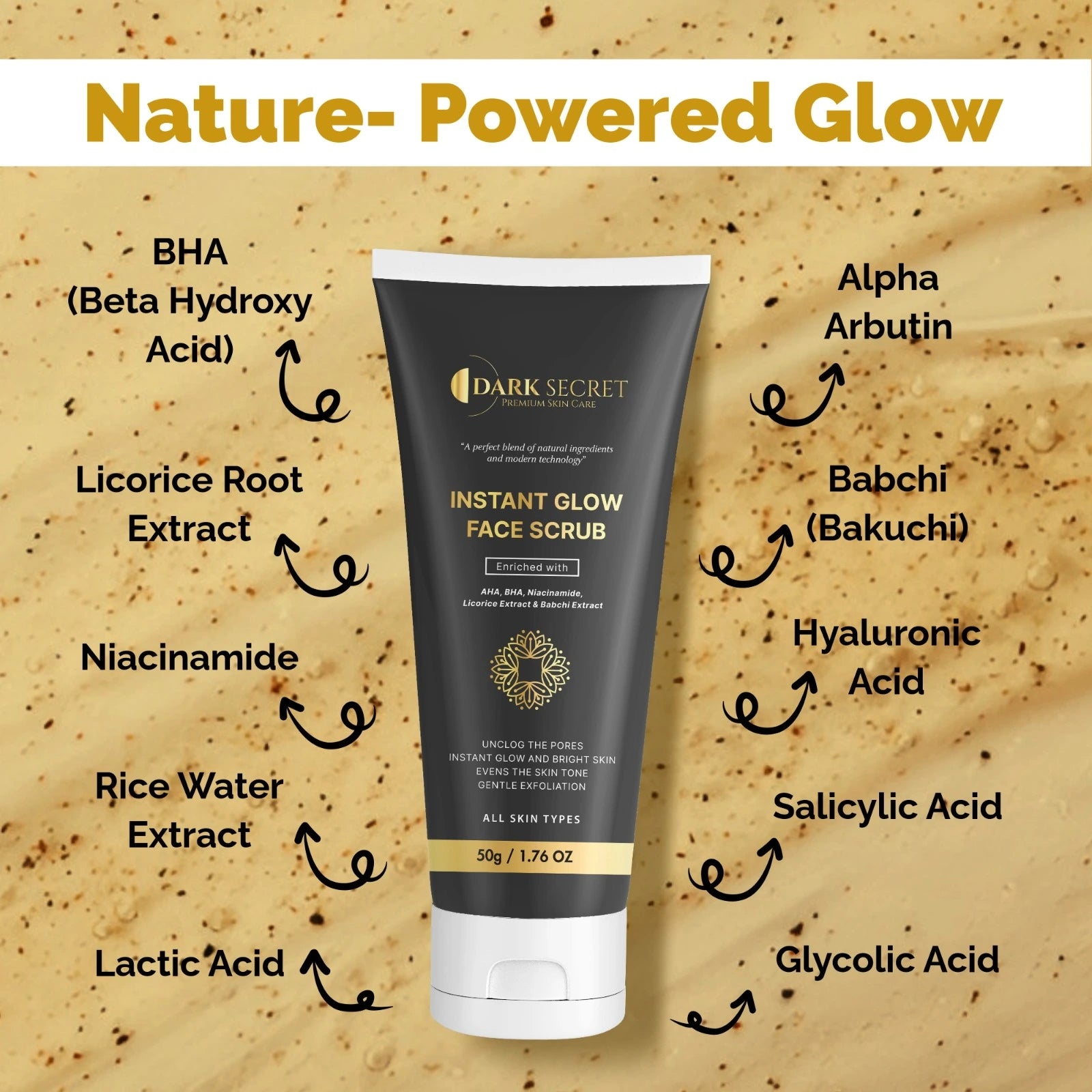 Ingredient of face scrub