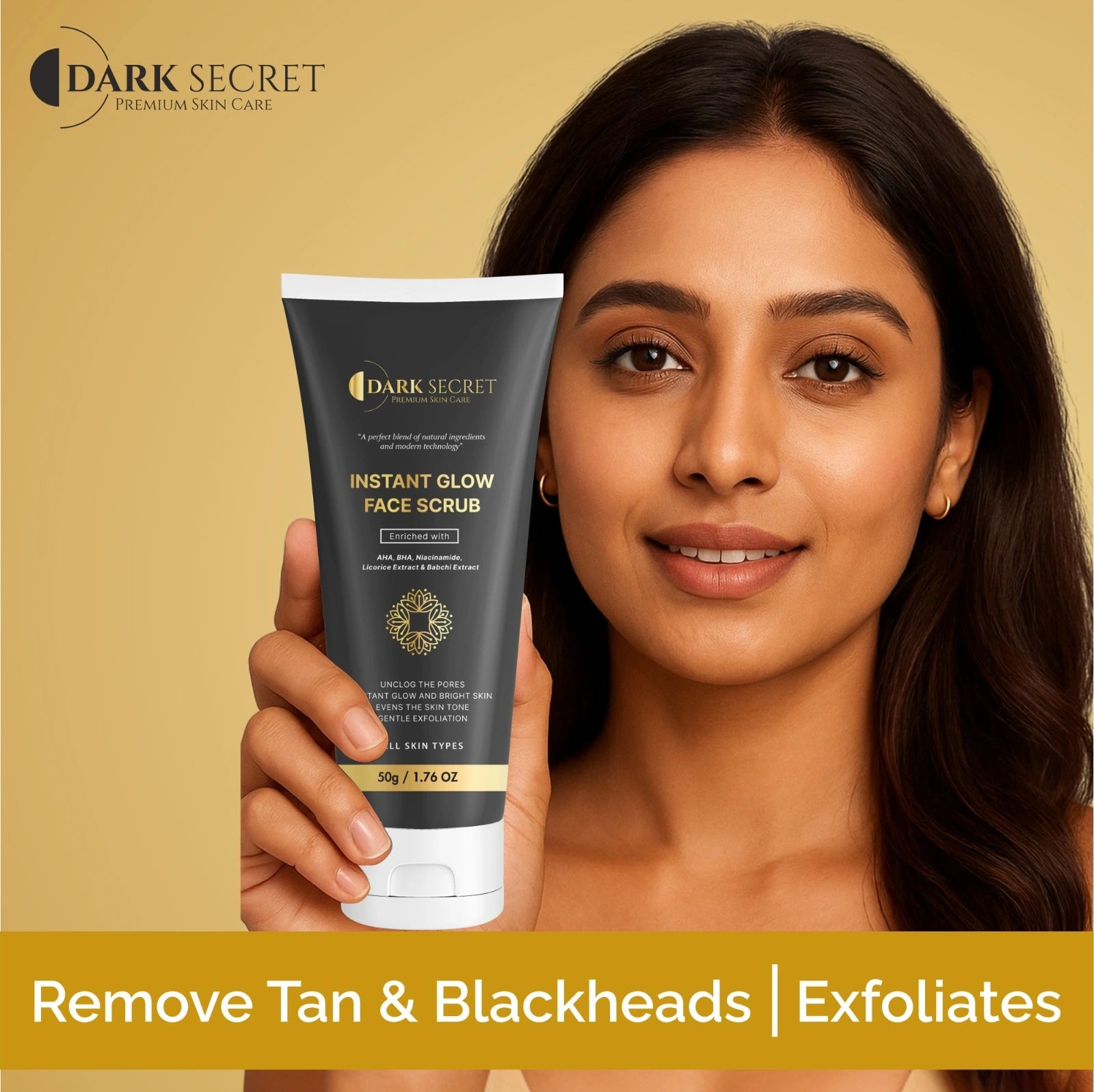 Face scrub remove tan