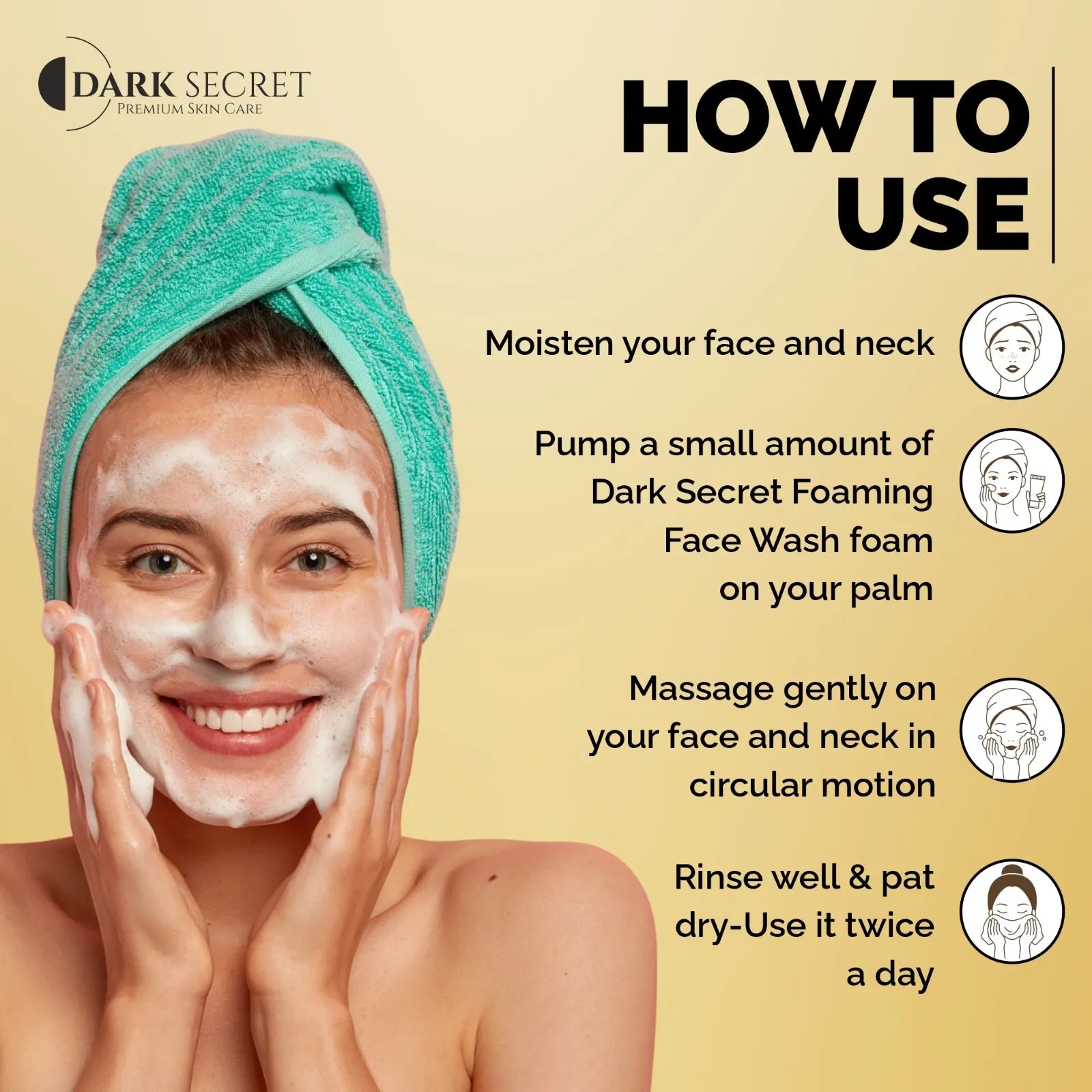 how to use face wash