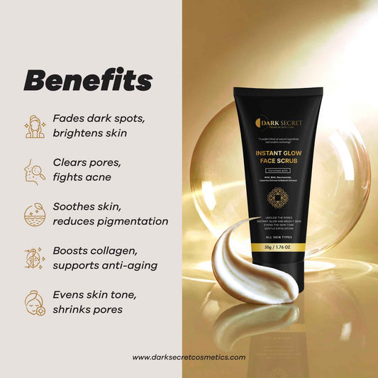 Dark Secret  Instant Glow Face Scrub